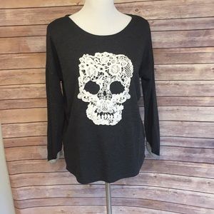 Grey Skull sweater